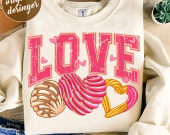 Love Concha Pan Dulce PNG, Funny Mexican Bread Lover PNG, Xoxo png, Concha Pan Dulce PNG, Mexican Sweet Breads png, Instant Downloads