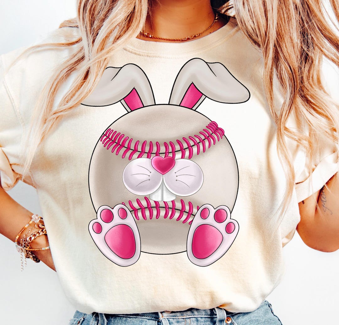 Baseball Ball Easter Day Png Sublimation Design, Easter Bunny Png ...