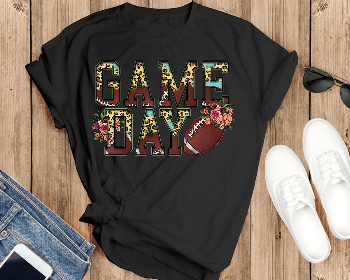 Game Day Football Pngleopard Football Sublimation Designs - Etsy
