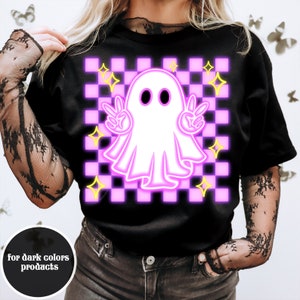 Neon Boo Halloween Png, Halloween Ghost Neon png, Halloween Pumpkin Png, Spooky Season, Ghost, Neon Spooky Png, Sublimate Design