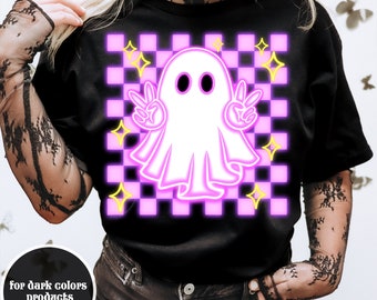 Neon Boo Halloween Png, Halloween Ghost Neon png, Halloween Pumpkin Png, Spooky Season, Ghost, Neon Spooky Png, Sublimate Design