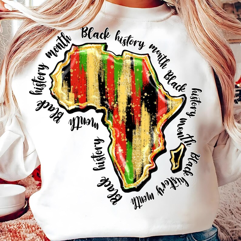 Africa Map Png, Black History Png, Black History Month Sublimation Png ...