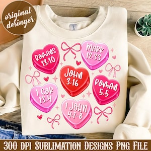Christian Valentine Png, Xoxo Png, Valentine Heart Png, Christian Love Heart Png, Bible verse Png, Love like Jesus png,Sublimation Valentine