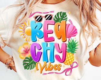 Beachy Vibes Png, Girls Trip Png, Beach Vacation Png,Summer Beach Png, Summer Vibes Png, Summer Png, Retro Summer Png, Beach Coquette Png