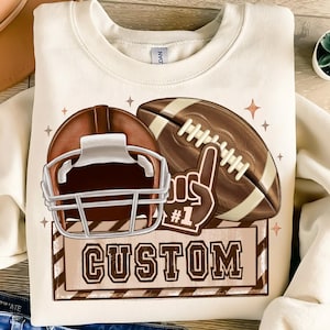 Personalized Football PNG,Custom Football Sublimation,Sports Sublimation,Game Day PNG File,Custom Name Football Design,Football Mom PNG File