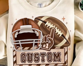 Personalized Football PNG,Custom Football Sublimation,Sports Sublimation,Game Day PNG File,Custom Name Football Design,Football Mom PNG File