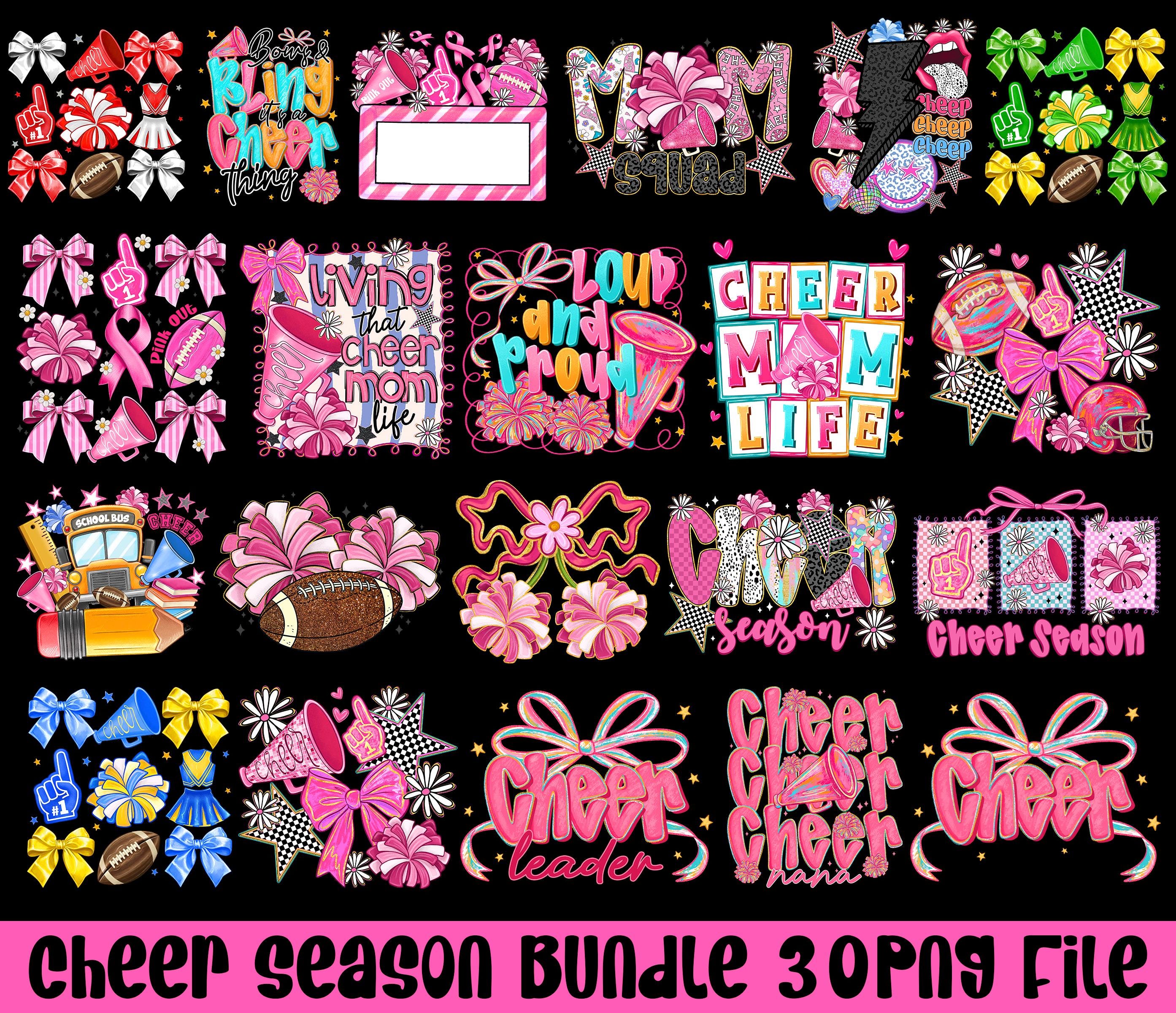 Pink cheer shirts - Etsy Österreich, image size:2787x2400