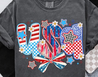 USA Png Sublimation,4th of July PNG Design,Red White Blue Coquette Bow PNG,Patriotic Design Png,Stars and Stripes Png,July 4th Aesthetic