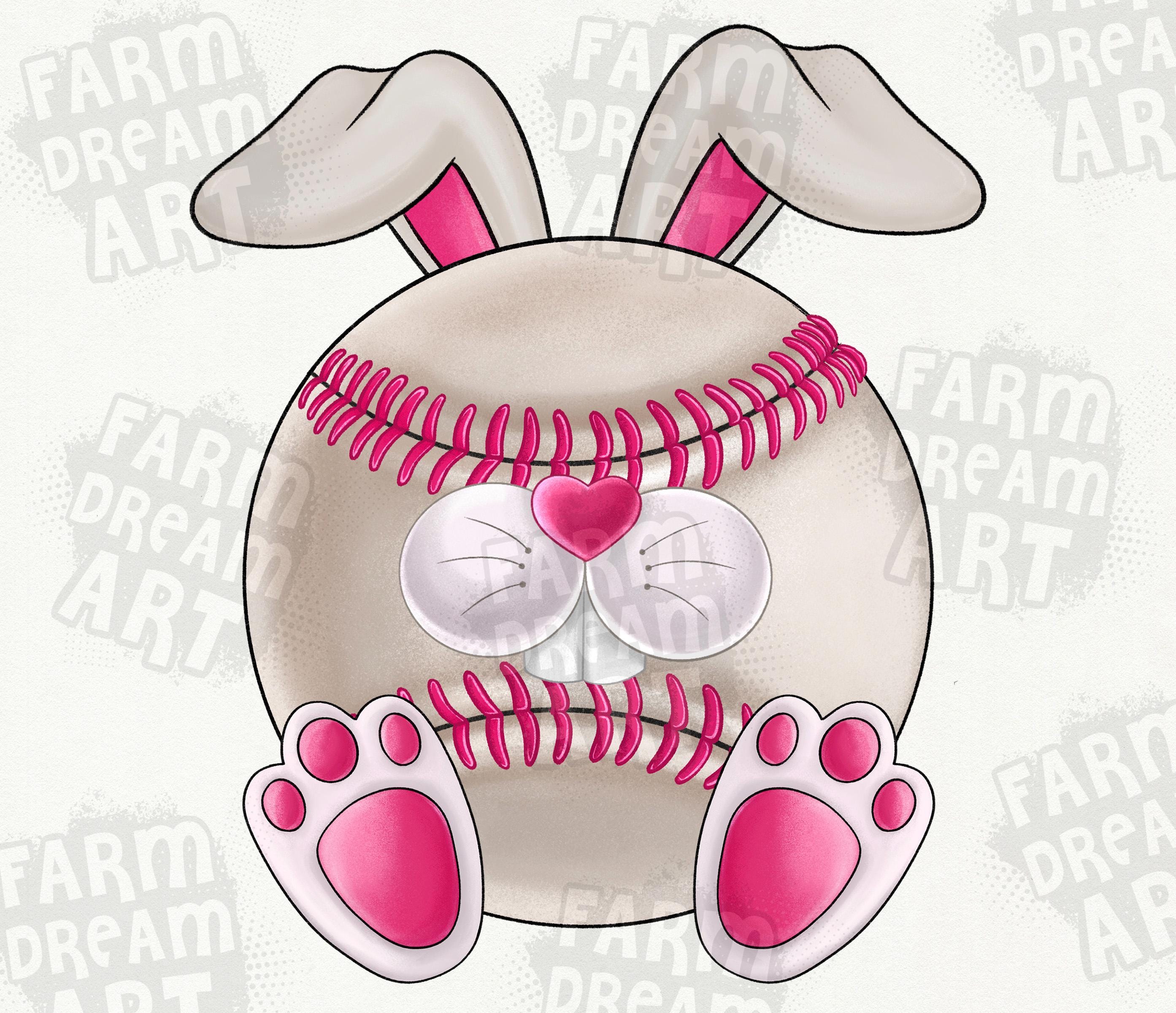 Baseball Ball Easter Day Png Sublimation Design, Easter Bunny Png ...