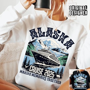 Alaska Cruise 2025 PNG,Family Cruise Sublimation,Making Memories Together Design,Cruise Trip Shirt PNG,Retro Alaska Cruise Design