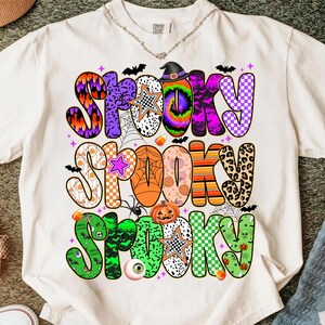 Spooky Png,Halloween Sublimation Png,Spooky Season,Colorful Halloween PNG,Funny Spooky Sublimation,Retro Halloween PNG,Kawaii Spooky Design