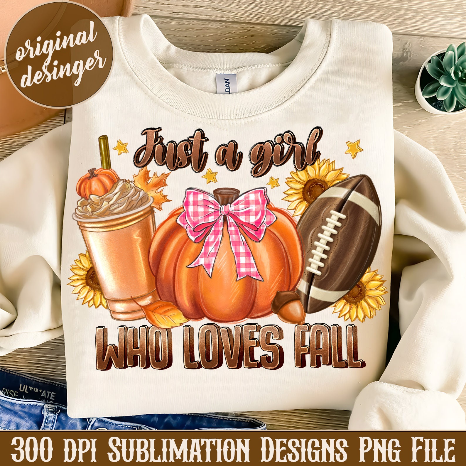 Just A Girl Who Loves Fall Png, Sublimation Design, Pumpkin Spice Png, Autumn Png, Trendy Png, Love Fall Png, Fall Vibes, Sublimate Design