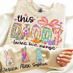 Daddy Loves His Peeps PNG,Easter Daddy Shirt PNG,Easter Peeps Shirt Design,Easter Dad Shirt PNG,Daddy Easter Bunny,Personalized Easter Dad