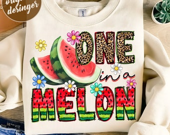 One in a melon watermelon png sublimation design download, summer fruit png, watermelon png, fresh fruit png, sublimate designs download