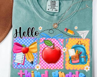 Third Grade PNG,Hello Third Grade Png,1st Grade Sublimation,Back to School PNG,Teacher Design,Third Day of School PNG,Digital Download Png