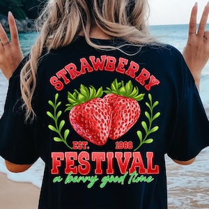 Strawberry Festival Png, A Berry Good Time png, Strawberry Coquettepng,Strawberry Festival png, Strawberry Season Png, Retro Summer Png