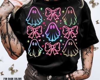 Neon Boo Halloween Png, Halloween Ghost Neon png, Halloween Pumpkin Png, Spooky Season, Ghost, Neon Spooky Png, Sublimate Design