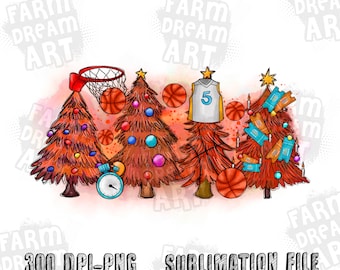 Basketball Christmas trees png sublimation design download, Merry Christmas png,Happy New Year png,Basketball png,sublimate designs download