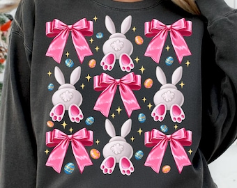 Easter Bunny Coquette Png, Easter Coquette Bow png, Happy Easter png, Coquette Easter png, Kids Easter Sublimation, Spring shirt design