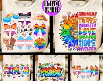 LGBTQ Sublimation Bundle,Pride Png Set Download,Love is Love Png,Equality Bundle Png,Pride Coquette Bow PNG,10 Png LGBT Digital Files