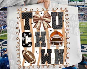 Touchdown Season Png,Football Game Day Png,Fall Sports Sublimation,Digital Design,Game Day Leopard Print,Touchdown Coquette Design