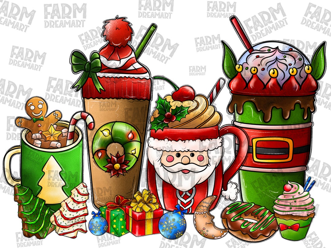 Elf Coffee Cup Png Sublimation Design, Merry Christmas Png, Christmas ...
