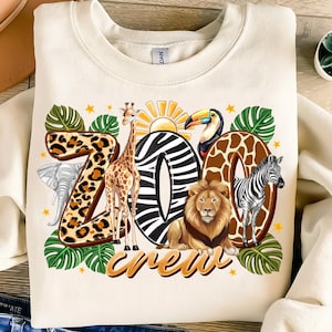 Zoo Crew PNG,Safari Animal Sublimation,Zoo Trip Design,Back to School Safari,Kids Zoo Birthday Design,Zoo Day PNG,Wild Animal Crew Design
