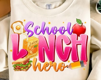 School lunch hero png,Lunch lady appreciation Png,Cafeteria worker gift,Lunch Hero Design,Funny school food worker,Cafeteria crew design