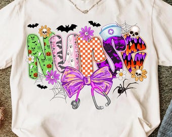 Halloween Nurse Png,Spooky Nurse Sublimation,Nurse Coquette Halloween Design,Nurse Sublimation PNG,Cute Halloween Nurse PNG,Stethoscope Png
