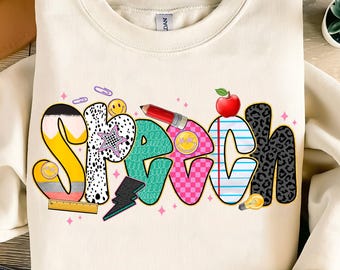 Speech Png,Speech Therapist Png,Retro Teacher Design,Education Sublimation Png,Back To School Digital Design,Cute Teacher Png