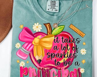 Principal Sublimation Png,Sparkle Principal Png,School Principal PNG,Back to School PNG,Principal Life PNG,Teacher Coquette Png