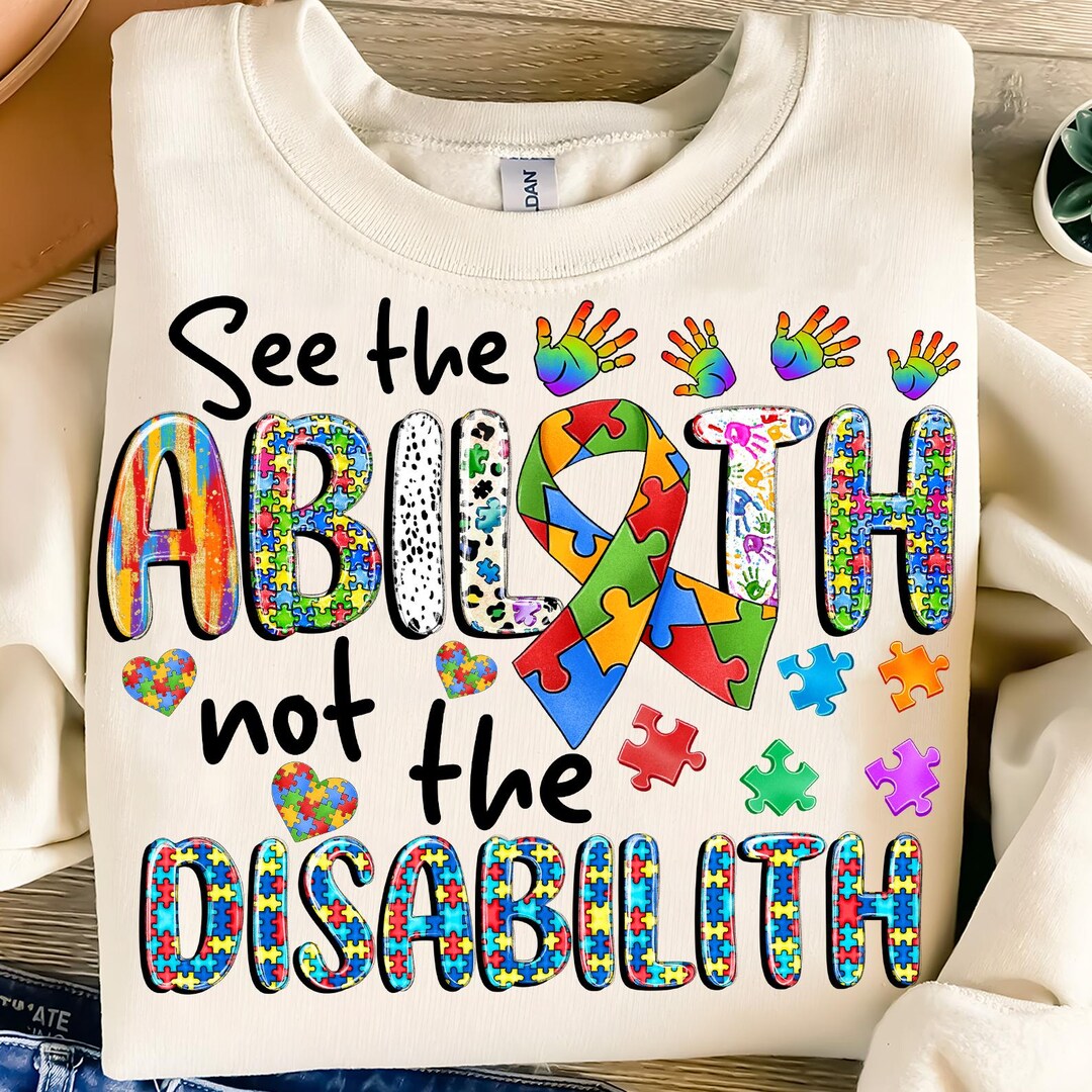 See the Able Not the Label Png, Autism Awareness Png, Autism Ribbon Png ...