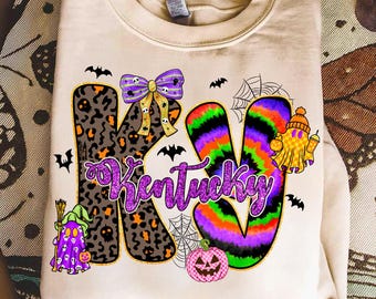 Kentucky PNG,Kentucky Halloween PNG,Halloween Sublimation Design,Kentucky State Png,Spooky Kentucky,Kentucky Fall PNG,Spooky State Design