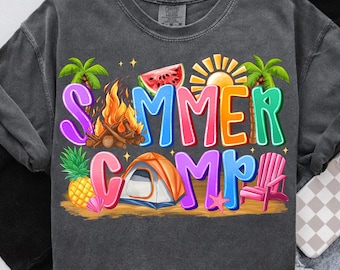 Summer Camp Png, Summer Vibes Png, Summer Png, Beach Png, Hello Summer Png, Girls Trip Png, Camping Png, Camp Png, Camping Design png