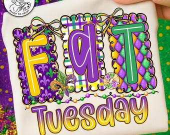 Fat Tuesday PNG,Mardi Gras Design,Carnival Celebration,New Orleans Png,Fleur De Lis Clipart,Beads And Donut Design,Purple Green Gold PNG