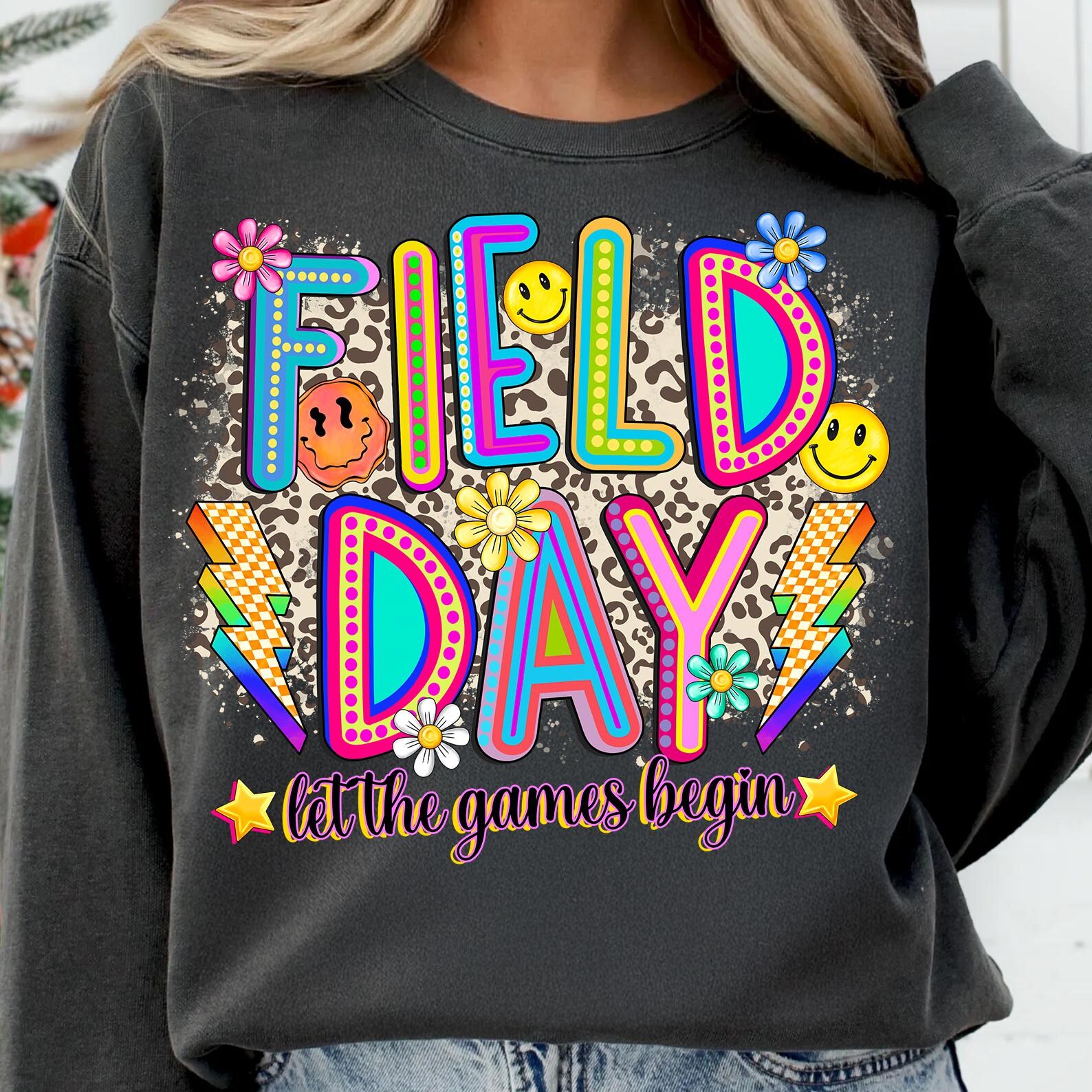 Field Day 2025 Let the Game Begin Png,teacher Field Day 2025 Png,retro ...