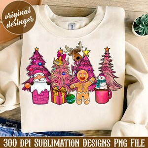 Christmas Tree Pink png sublimation design download, Christmas Western png, Pink Christmas Design, sublimate digital download