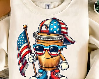 4th of July Coffee Cup Png,Patriotic Coffee Sublimation Design,USA Flag Drink Cup Png,Red White Blue Drink PNG,Coffee Lover PNG Usa