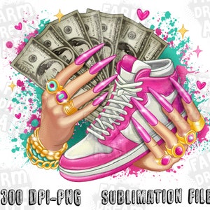 Sneaker Girl Png, sneakers png sublimation design download, sneaker life png, Girl Design PNG,  Sublimate Design, Trending Png