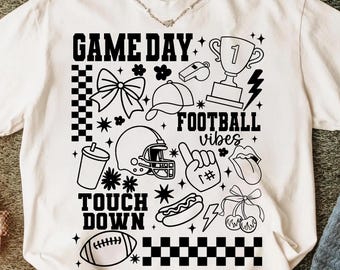 Game Day Football PNG,Football Sublimation Design,Sports Fan PNG Download,Touchdown Game Day,Football Mom Design PNG,Friday Night Lights Png