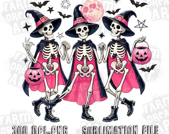 Halloween Png, Dancing Skeleton Png, Spooky Season Png, Witch Skeleton,Retro Halloween Png,Funny Halloween Png,Sublimate Design,Trending Png