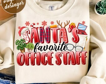 Santa's Favorite office staff Christmas png sublimation design download, Christmas png, Santa's Favorite png, sublimate designs download