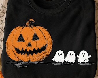 Halloween Pumpkin Ghost Png,Cute Ghosts Sublimation Design,Jack O Lantern Digital Download,Spooky Season Png,Scary Pumpkin Sublimation Png