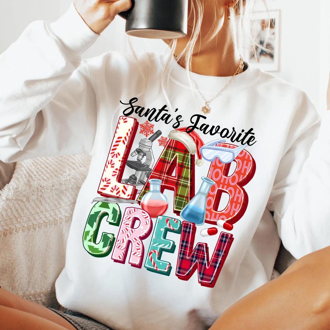 Santas Favorite Lab Crew Png Sublimation Design Download, Merry ...