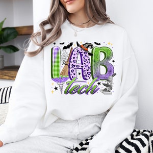 Halloween Lab Tech Png Sublimation Design, Lab Technician Png ...