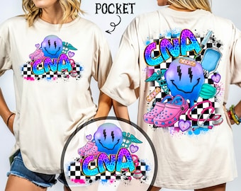 CNA Smiley Nurse Png, CNA Certified Nursing Assistant png sublimation design download, Nurse png, Nursing png, sublimate designs download