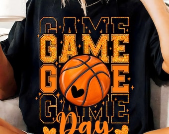Basketball Png, Basketball Game Day Png, Basketball Mama Png, Basketball Mom Png Sublimation, Coquette Basketball Png Shirt Design, Game Day