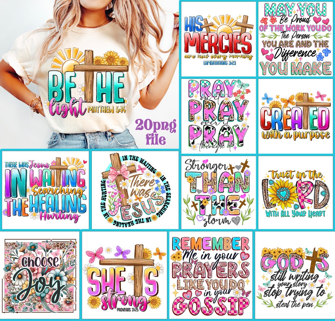 Christian Png Bundle, Bible Verse PNG, Scripture Png, God Jesus PNG ...