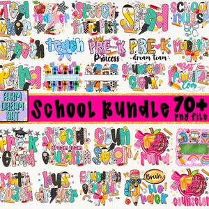School Bundle Png,Teacher Sublimation Bundle,Back To School Png,Teacher Appreciation Design,Teacher Png Bundle,Preppy Teacher Png