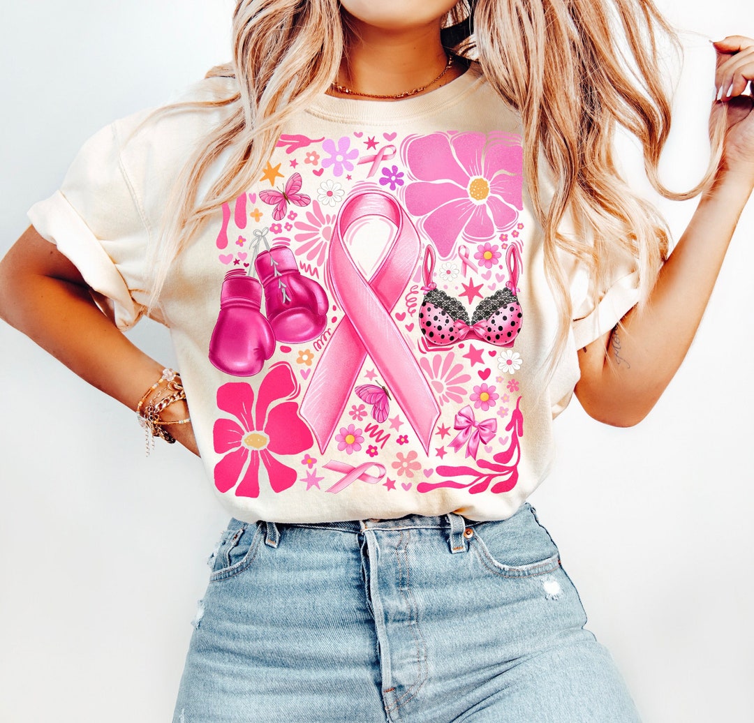 Breast Cancer Floral Pink Ribbon PNG, Breast Cancer Awareness Png ...
